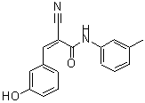 CAS 登录号:347376-43-6, (2Z)-2-氰基-3-(3-羟基苯基)-N-(3-甲基苯基)丙烯酰胺