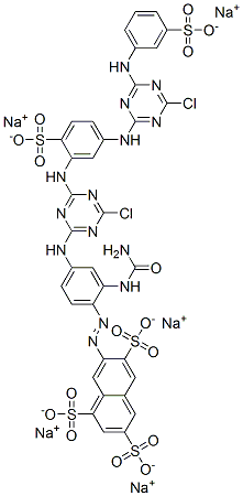 CAS 登录号：34759-29-0， 7-[2-[2-[(氨基羰基)氨基]-4-[[4-氯-6-[[5-[[4-氯-6-[(3-磺基苯基)氨基]-1,3,5-三嗪-2-基]氨基]-2-磺基苯基]氨基]-1,3,5-三嗪-2-基]氨基]苯基]偶氮]-1,3,6-萘三磺酸钠盐(1:5)