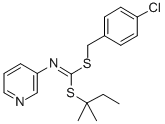 CAS 登录号：34763-25-2， [4-(4-氯苯基)-2,3-二甲基丁烷-2-基](吡啶-3-基氨基)二硫代甲酸酯