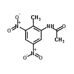 CAS 登录号：3484-26-2， N-(2-甲基-3,5-二硝基苯基)乙酰胺