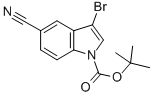 CAS 登录号：348640-12-0， 3-溴-5-氰基吲哚-1-羧酸叔丁酯