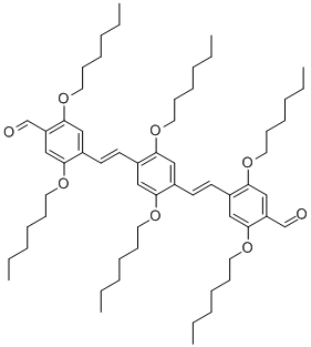 CAS#: 349095-04-1, 2,5-Bis(Hexyloxy)-1,4-Bis((2,5-Bis(Hexyloxy)-4-Formyl-Phenylenevinylene)Benzene