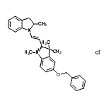 CAS 登录号：34912-23-7， 5-(苄氧基)-1,3,3-三甲基-2-[(E)-2-(2-甲基-2,3-二氢-1H-吲哚-1-基)乙烯基]-3H-吲哚鎓氯化物