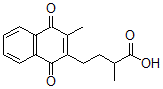 CAS 登录号：34927-45-2， 2-甲基-4-(3-甲基-1,4-二氧代萘-2-基)丁酸