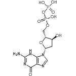 CAS 登录号：3493-09-2， 2'-脱氧鸟苷5'-(三氢二磷酸酯)