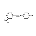 CAS 登录号：3495-26-9， N-(4-碘苯基)-1-(3-硝基苯基)甲亚胺