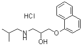 CAS 登录号：3506-09-0， 普萘洛尔盐酸盐