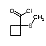 CAS 登录号：35120-21-9， 1-(甲硫基)环丁烷羰基氯化物