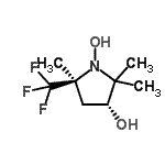 CAS 登录号：351876-39-6， (3R,5S)-2,2,5-三甲基-5-(三氟甲基)-1,3-吡咯烷二醇
