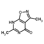 CAS 登录号：35258-88-9， 3,6-二甲基[1,2]恶唑并[5,4-d]嘧啶-4(5H)-酮
