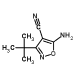 CAS#: 35261-05-3, 5-Amino-3-(2-Methyl-2-Propanyl)-1,2-Oxazole-4-Carbonitrile