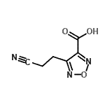 CAS 登录号：352647-58-6， 4-(2-氰基乙基)-1,2,5-恶二唑-3-羧酸