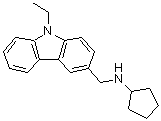 CAS 登录号：352652-37-0， N-[(9-乙基-9H-咔唑-3-基)甲基]环戊烷胺