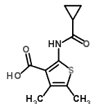 CAS#: 352683-46-6, 2-[(Cyclopropylcarbonyl)Amino]-4,5-Dimethyl-3-Thiophenecarboxylic Acid