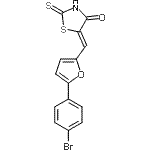 CAS#: 35274-39-6, (5Z)-5-{[5-(4-Bromophenyl)-2-Furyl]Methylene}-2-Thioxo-1,3-Thiazolidin-4-One