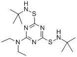 CAS#: 35302-16-0, 4,6-Bis[(Tert-Butylamino)Sulfanyl]-N,N-Diethyl-1,3,5-Triazin-2-Amine