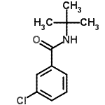 CAS 登录号：35306-56-0， 3-氯-N-(2-甲基-2-丙基)苯甲酰胺