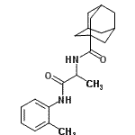 CAS#: 353492-17-8, N-{1-[(2-Methylphenyl)Amino]-1-Oxo-2-Propanyl}-1-Adamantanecarboxamide