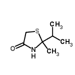 CAS#: 35350-87-9, 2-Isopropyl-2-Methyl-1,3-Thiazolidin-4-One