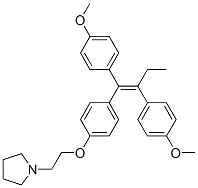 CAS#: 35386-89-1, 1-[2-[4-[(Z)-1,2-Bis(4-Methoxyphenyl)But-1-Enyl]Phenoxy]Ethyl]Pyrrolidine