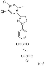 CAS#: 35441-13-5, Sodium 2-[4-[3-(4,5-Dichloro-2-Methylphenyl)-4,5-Dihydropyrazol-1-Yl]Phenyl]Sulfonylethanesulfonate