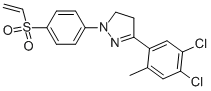 CAS 登录号：35441-15-7， 3-(4,5-二氯-2-甲基苯基)-1-(4-乙烯基磺酰基苯基)-4,5-二氢吡唑