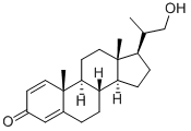 CAS 登录号：35525-27-0， 20-(羟基甲基)孕甾-1,4-二烯-3-酮