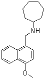CAS 登录号：355382-08-0， N-[(4-甲氧基-1-萘基)甲基]环庚胺