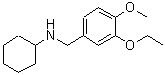 CAS 登录号：355817-14-0， N-(3-乙氧基-4-甲氧基苄基)环己胺