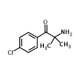CAS 登录号：356033-93-7， 2-氨基-1-(4-氯苯基)-2-甲基-1-丙酮