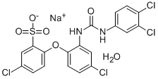 CAS#: 3567-25-7, Sodium 5-chloro-2-(4-chloro-2-(3-(3,4-dichlorophenyl)ureido)phenoxy)benzenesulfonate