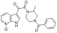 CAS#: 357262-90-9, 4-Benzoyl-2-Methyl-1-[(7-Oxido-1H-Pyrrolo[2,3-b] Pyridin-3-Yl)Oxoacetyl]-Piperazine