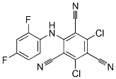 CAS 登录号：35727-88-9， 2,4-二氯-6-[(2,4-二氟苯基)氨基]苯-1,3,5-三甲腈