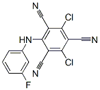 CAS#: 35728-01-9, 2,4-Dichloro-6-[(3-Fluorophenyl)Amino]Benzene-1,3,5-Tricarbonitrile