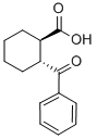CAS 登录号：3586-84-3， 反式-2-苯甲酰基-1-环己烷羧酸