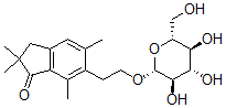 CAS#: 35943-37-4, 2,2,5,7-Tetramethyl-6-[2-[(2R,3R,4S,5S,6R)-3,4,5-Trihydroxy-6-(Hydroxymethyl)Oxan-2-Yl]Oxyethyl]-3H-Inden-1-One