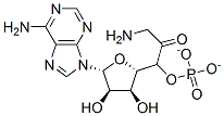 CAS 登录号：35985-26-3， [[(2R,3S,4R,5R)-5-(6-氨基嘌呤-9-基)-3,4-二羟基四氢呋喃-2-基]甲氧基-羟基磷酰]2-氨基乙酸酯
