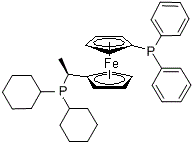 CAS#: 360048-66-4, (R)-(+)-1-((R)-2-(Diphenylphosphino)Ferrocenyl)Ethyldicyclohexylphosphine
