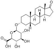 CAS#: 3602-09-3, (2S,3S,4S,5R,6R)-6-[[(3R,5R,8R,9S,10S,13S,14S)-10,13-Dimethyl-17-Oxo-1,2,3,4,5,6,7,8,9,11,12,14,15,16-Tetradecahydrocyclopenta[a]Phenanthren-3-Yl]Oxy]-3,4,5-Trihydroxyoxane-2-Carboxylic Acid