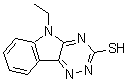 CAS#: 36047-55-9, 5-Ethyl-5H-[1,2,4]Triazino[5,6-b]Indole-3-Thiol