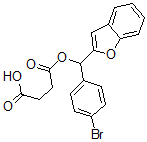 CAS 登录号：3611-63-0， 4-[1-苯并呋喃-2-基-(4-溴苯基)甲氧基]-4-氧代丁酸