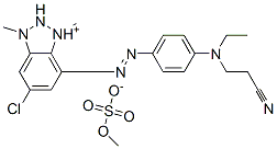 CAS#: 36116-25-3, 3-[[4-[(6-Chloro-1,3-Dimethyl-2H-Benzotriazol-4-Yl)Diazenyl]Phenyl]-Ethylamino]Propanenitrile Methyl Sulfate