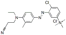 CAS#: 36116-28-6, [4-Chloro-3-[4-(2-Cyanoethyl-Ethylamino)-2-Methylphenyl]Diazenylphenyl]-Trimethylazanium Chloride