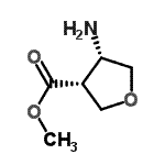 CAS#: 362488-80-0, Methyl (3R,4S)-4-Aminotetrahydro-3-Furancarboxylate