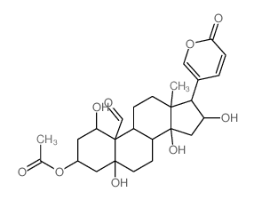 CAS#: 36405-85-3, [10-Formyl-1,5,14,16-Tetrahydroxy-13-Methyl-17-(6-Oxopyran-3-Yl)-2,3,4,6,7,8,9,11,12,15,16,17-Dodecahydro-1H-Cyclopenta[a]Phenanthren-3-Yl] Acetate