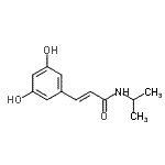 CAS 登录号：364327-03-7， (2E)-3-(3,5-二羟基苯基)-N-异丙基丙烯酰胺