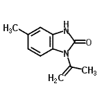 CAS 登录号：36743-70-1， 1-异丙烯基-5-甲基-1,3-二氢-2H-苯并咪唑-2-酮