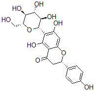 CAS#: 3682-03-9, (2S)-5,7-Dihydroxy-2-(4-Hydroxyphenyl)-6-[(2S,3R,4R,5S,6R)-3,4,5-Trihydroxy-6-(Hydroxymethyl)Oxan-2-Yl]Chroman-4-One
