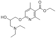 CAS#: 36853-15-3, Ethyl 6-(3-Diethylamino-2-Hydroxypropoxy)-2,4-Dimethylpyridine-3-Carboxylate
