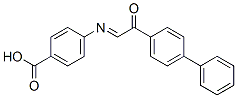 CAS 登录号：3686-70-2， 4-[[2-氧代-2-(4-苯基苯基)亚乙基]氨基]苯甲酸